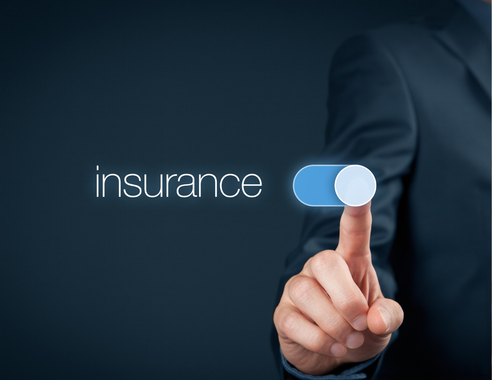 Person checking phone for insurance prices